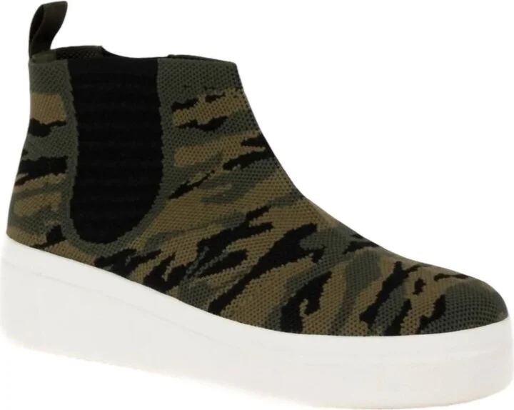Women's Eagon Platform High Top Sneaker In Camo Print