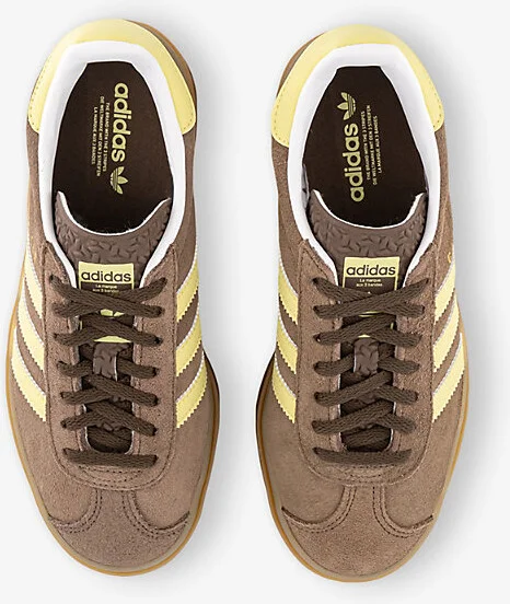 Womens Earth Strata Powder Yell Gazelle Bold Suede Low-Top Trainers Eur 39.5 / 6.5 Uk Women - Image 2