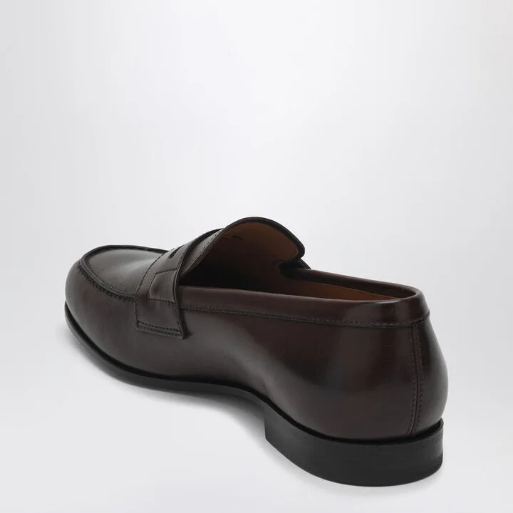 Women's Ebony Leather Heswall Loafer - Image 2