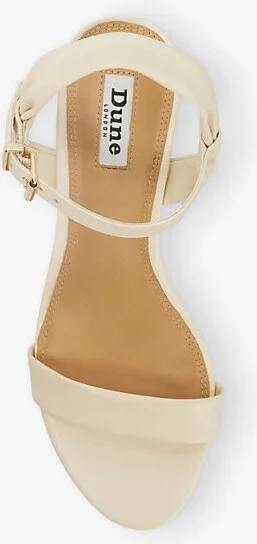 Womens Ecru Leather Jaliz Open-Toe Block-Heel Leather Sandals Eur 39 / 6 Uk Women - Image 2