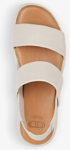 Womens Ecru-Leather Location Padded Leather Flatform Sandals Eur 41 / 8 Uk Women - Image 2