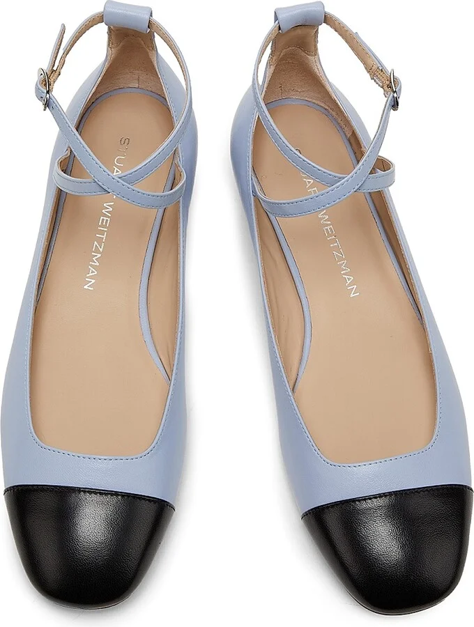Women's Eden Strap Leather Ballet Flats - Cielo Black - Size 5.5 - Image 4