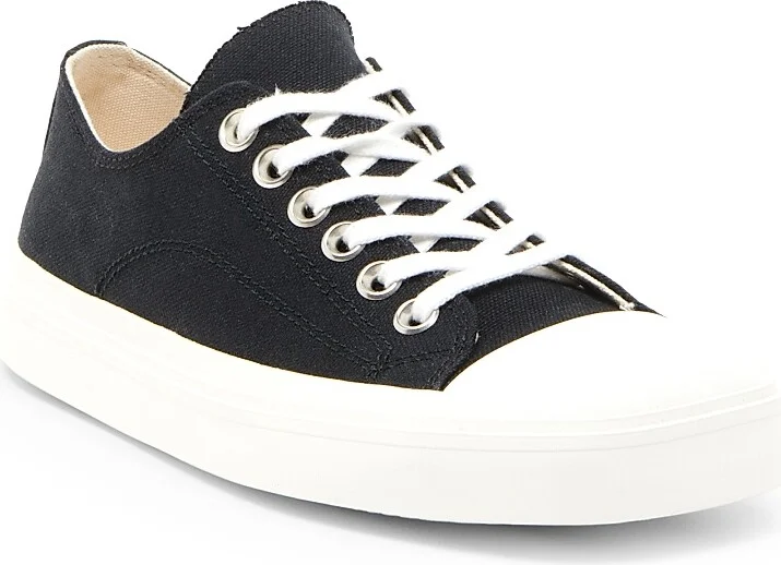 Women's Edge Canvas Low-Top Sneakers - Black - Size 5 - Image 2