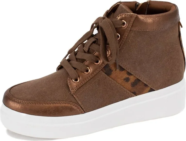 Women's Edisia High Top Sneaker In Brown