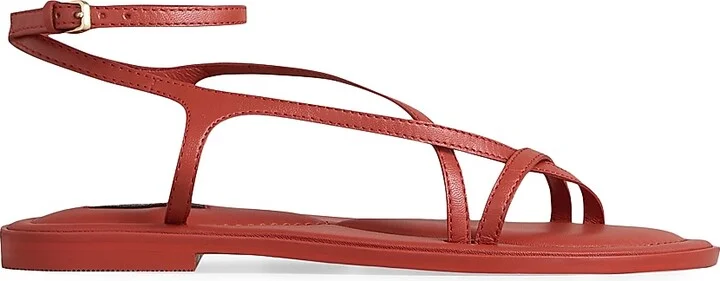 Women's Edna Leather Sandals - Cherry - Size 6