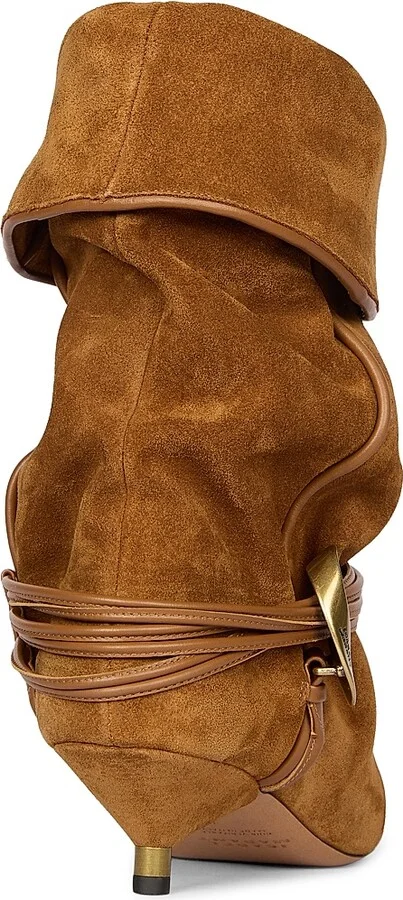 Women's Edrika Suede Slouchy Booties - Black - Size 5 - Image 8
