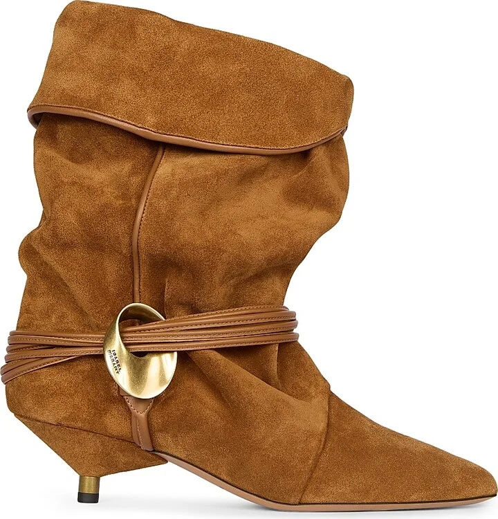Women's Edrika Suede Slouchy Booties - Black - Size 5 - Image 11