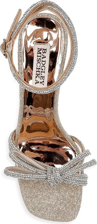 Women's Effie 85MM Crystal-Embellished Satin Stiletto Sandals - Black Satin - Size 5 - Image 9
