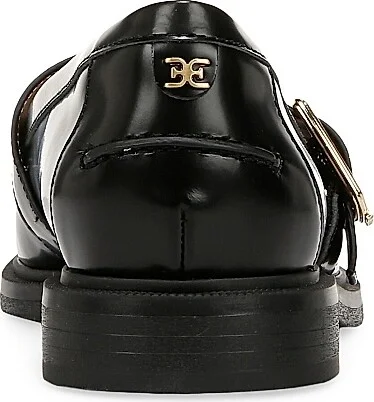 Women's Elaina T-Strap Leather Loafers - Black - Size 10 - Image 3