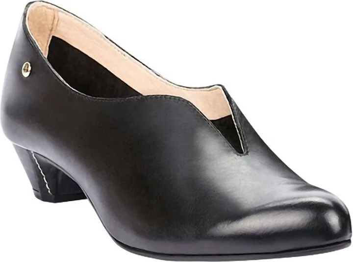 Women's Elba Mid Heel Pump In Black