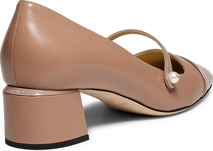 Women's Elisa 45MM Pearl-Embellished Leather Pumps - Ballet Pink - Size 6.5 - Image 3