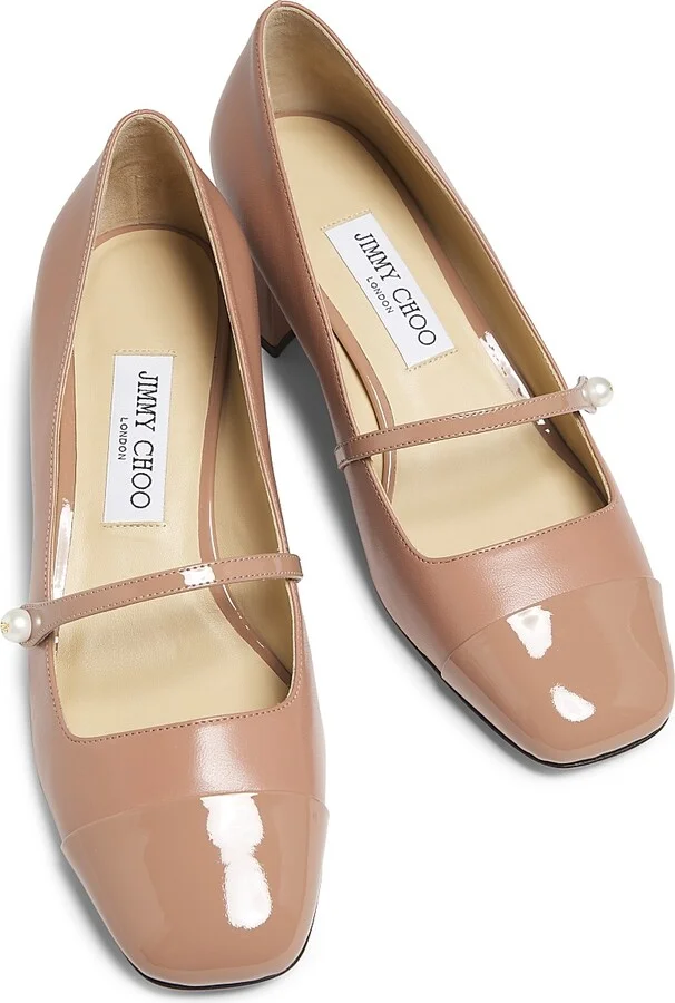 Women's Elisa 45MM Pearl-Embellished Leather Pumps - Ballet Pink - Size 6.5 - Image 4