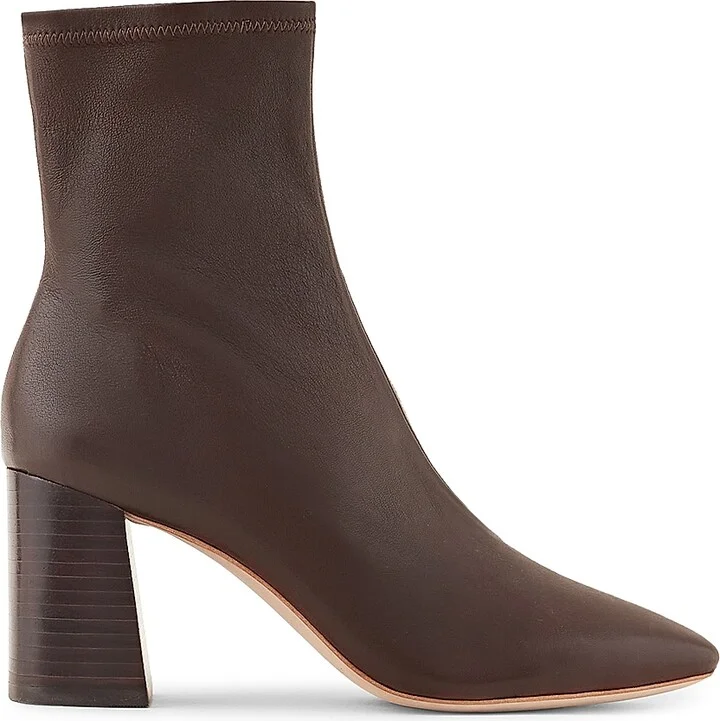 Women's Elise Leather Ankle Boots - Black - Size 5 - Image 3