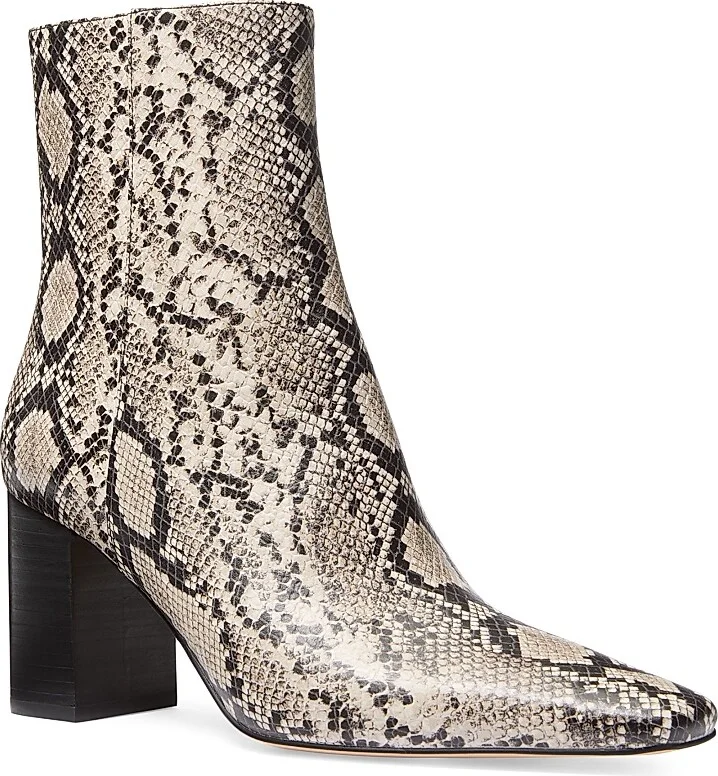 Women's Elise Python-Printed Booties - Natural - Size 5 - Image 2