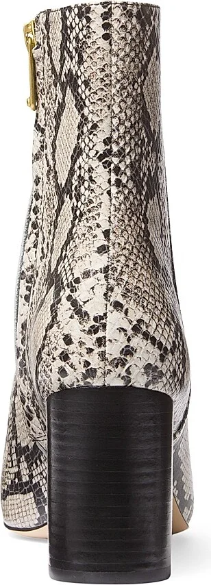 Women's Elise Python-Printed Booties - Natural - Size 5 - Image 3