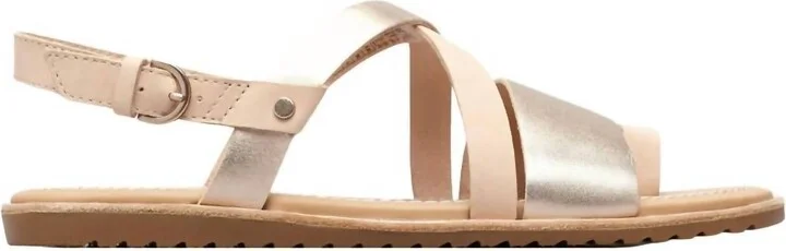 Women's Ella Criss Cross Sandals In Natural Tan