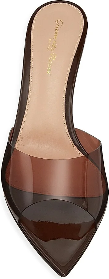 Women's Elle 55MM Plexi Mules - Brown - Size 5 - Image 5