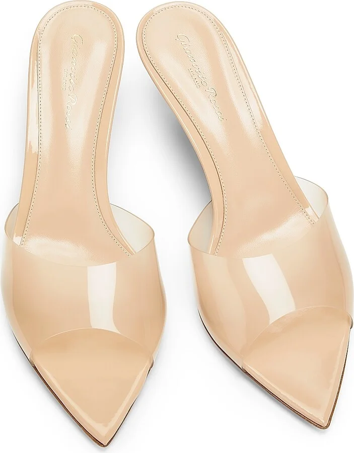 Women's Elle 55MM Plexi Mules - Brown - Size 5 - Image 9