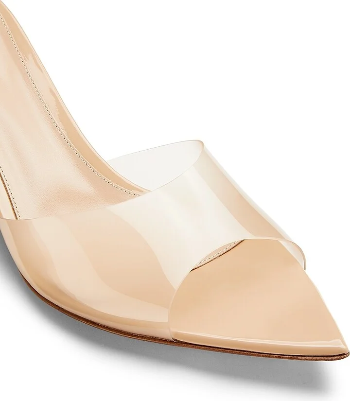Women's Elle 55MM Plexi Mules - Brown - Size 5 - Image 10