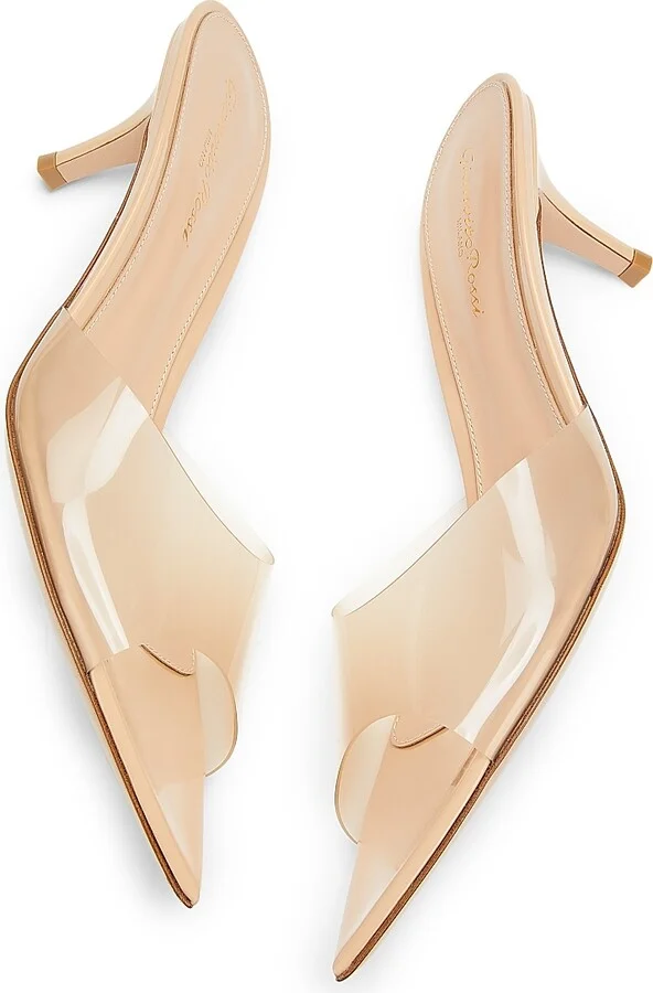 Women's Elle 55MM Plexi Mules - Brown - Size 5 - Image 11
