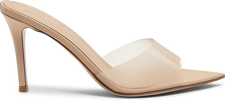 Women's Elle 85MM Heeled Mules - Beige - Size 5