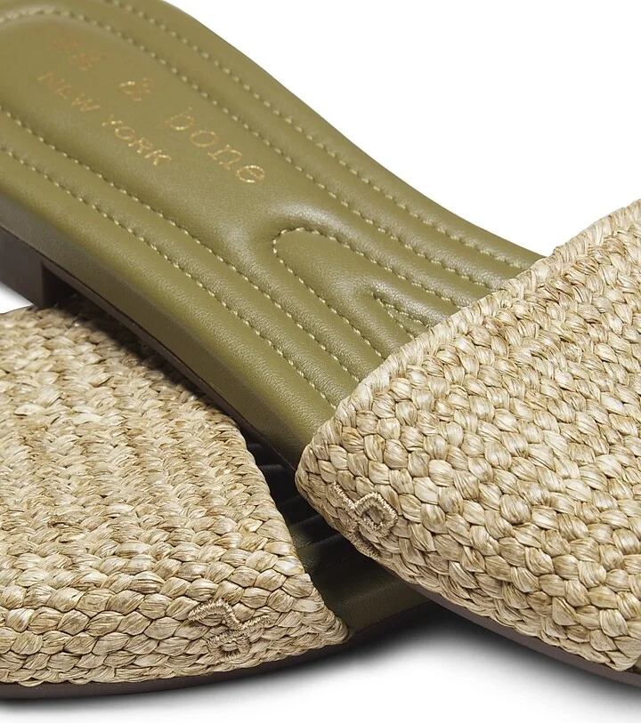 Women's Ellie Woven Flat Sandals - Loden - Size 6 - Image 6