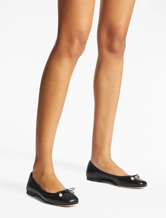 Women's Elme Flat With Pearl Embellishment - Image 2