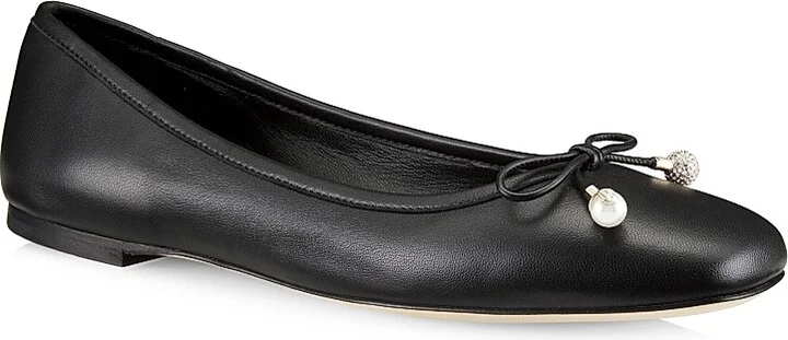 Women's Elme Leather Ballerina Flats - Black - Size 6 - Image 2