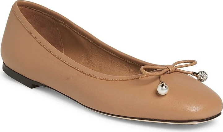 Women's Elme Leather Ballerina Flats - Black - Size 6 - Image 7