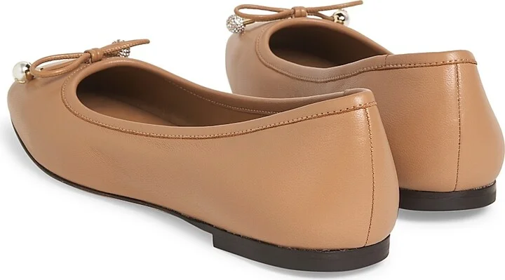 Women's Elme Leather Ballerina Flats - Black - Size 6 - Image 8