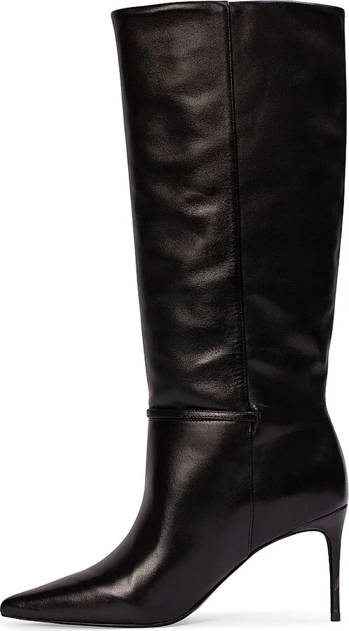Women's Elo 80MM Leather Boots - Black Leather - Size 6 - Image 4
