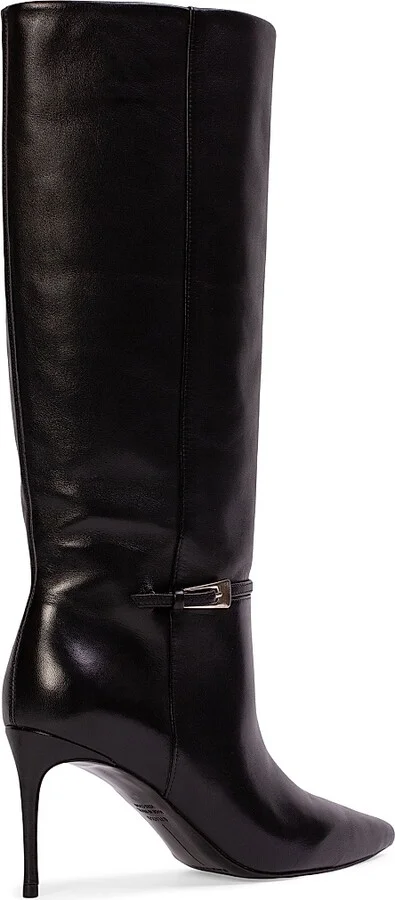 Women's Elo 80MM Leather Boots - Black Leather - Size 6 - Image 5