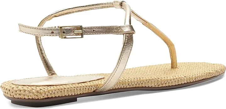 Women's Elsha Metallic Flat Sandals - Platina - Size 8 - Image 3