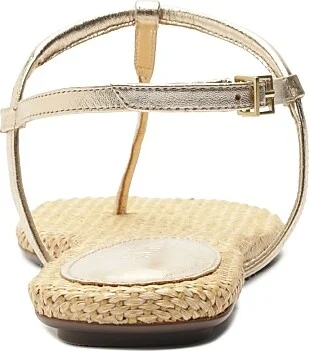 Women's Elsha Metallic Flat Sandals - Platina - Size 8 - Image 4