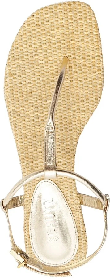 Women's Elsha Metallic Flat Sandals - Platina - Size 8 - Image 5