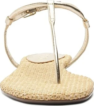Women's Elsha Metallic Flat Sandals - Platina - Size 8 - Image 7