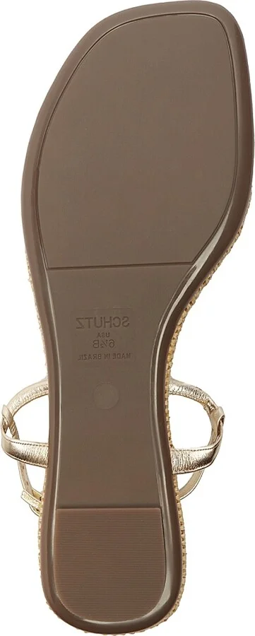 Women's Elsha Metallic Flat Sandals - Platina - Size 8 - Image 8