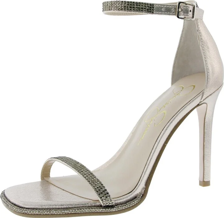 Womens Embellished Ankle Strap
