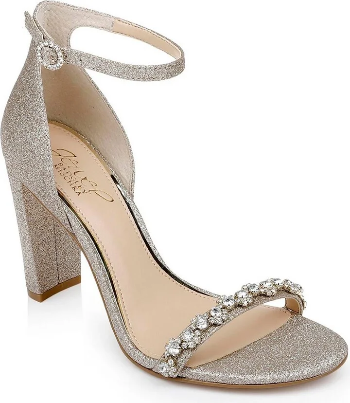 Womens Embellished Ankle Strap