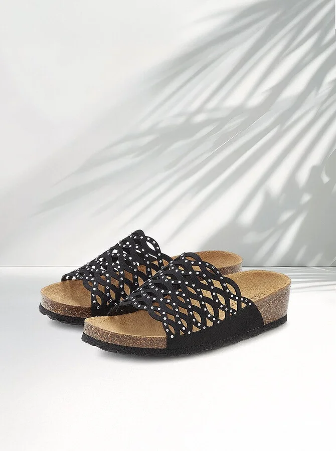 Women's Embellished Cork Tanals
