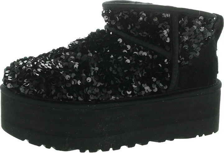 Womens Embellished Man Made Ankle Boots