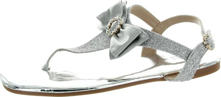 Womens Embellished Manmade Ankle Strap
