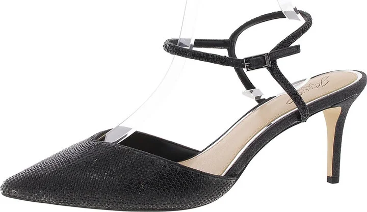 Womens Embellished Manmade Ankle Strap
