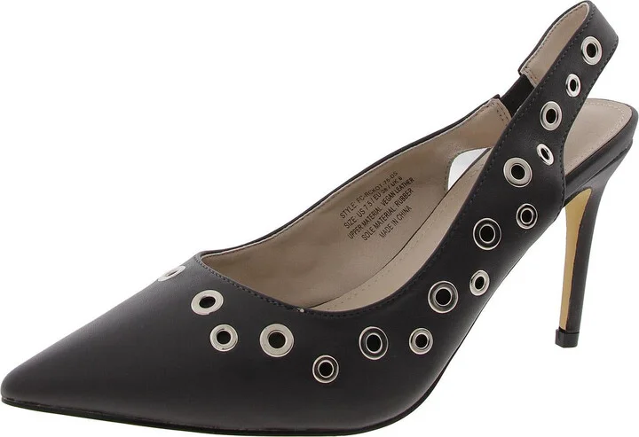 Womens Embellished Manmade Slingback Sandals