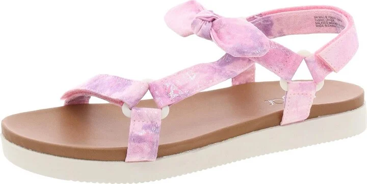 Womens Embellished Manmade Strappy Sandals