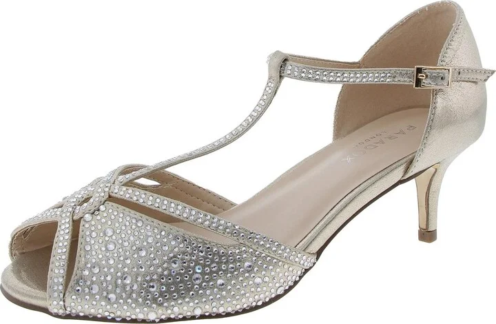 Womens Embellished Mary Jane Heels