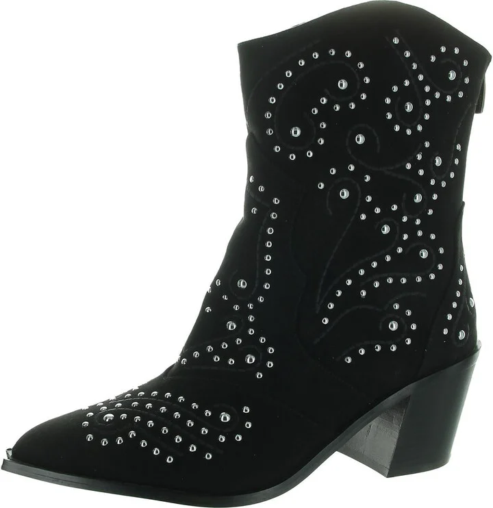 Womens Embellished Mid-Calf Boots