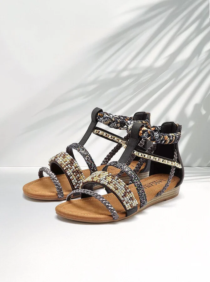 Women's Embellished Strappy Tanals