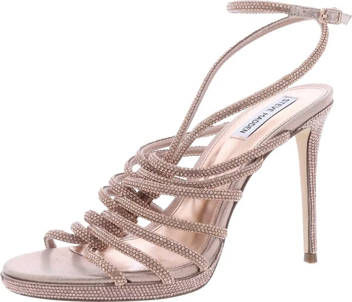 Womens Embellished Textured Heels