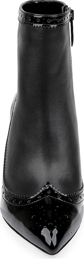 Women's Ember 75MM Leather Ankle Booties - Black Leather - Size 7.5 - Image 4